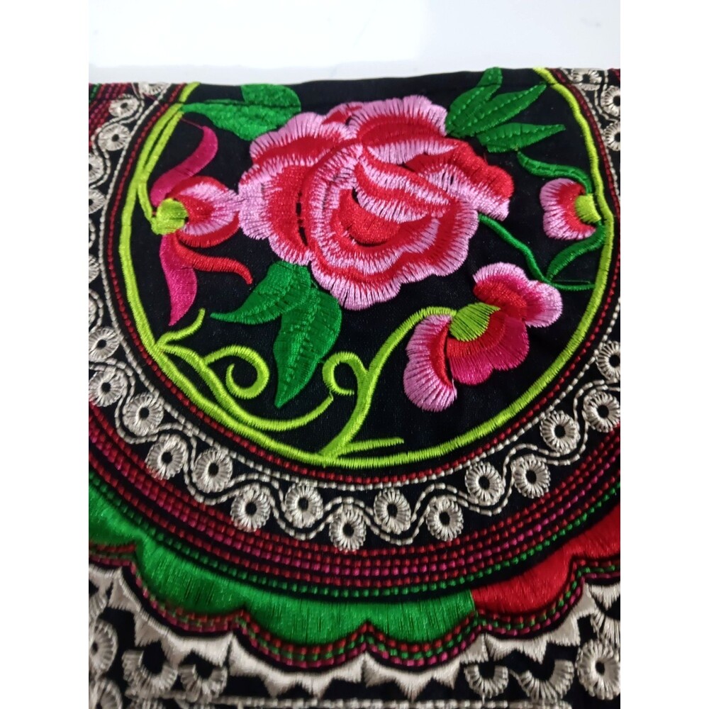 Makeup/Cosmetic Bag, Pink & Red Roses & Butterfly Design By Bijorca,11"x 8" NWOT - Picture 4 of 5
